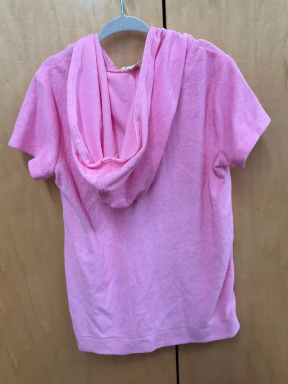 Crewcuts Pullover Pink Cover Up with Hood Size 6
